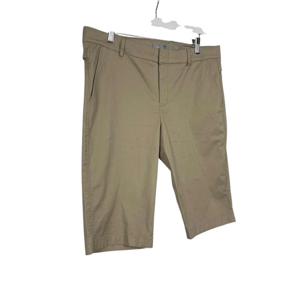 Vince Bermuda Shorts Side Buckle Cotton Size 12 NEW - Picture 5 of 10